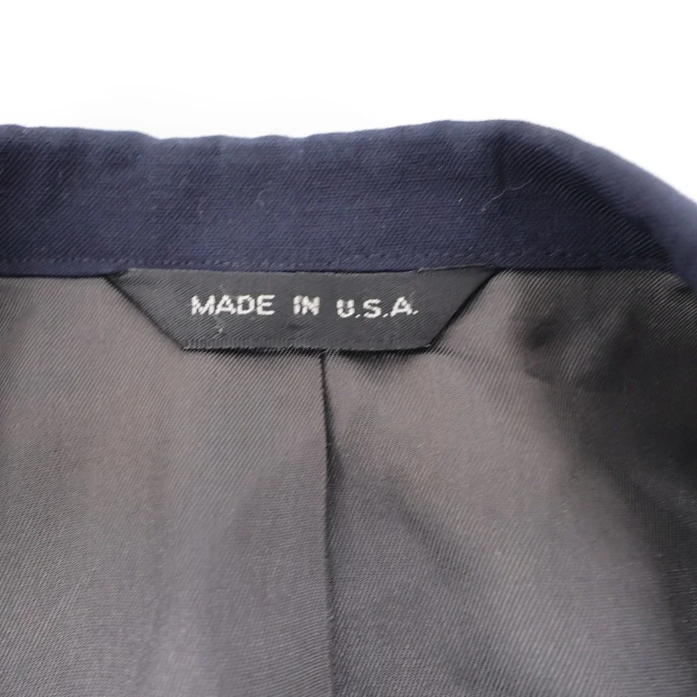 Vintage Polo University Club Ralph Lauren 2 Button Blazer Navy Blue Mens 42R USA